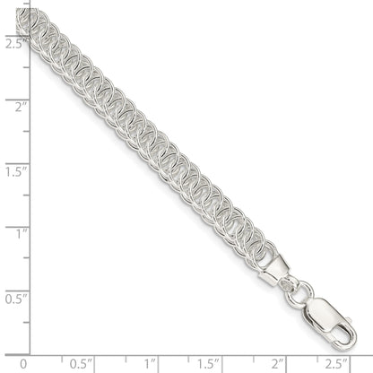 Sterling Silver Polished Fancy Link Bracelet