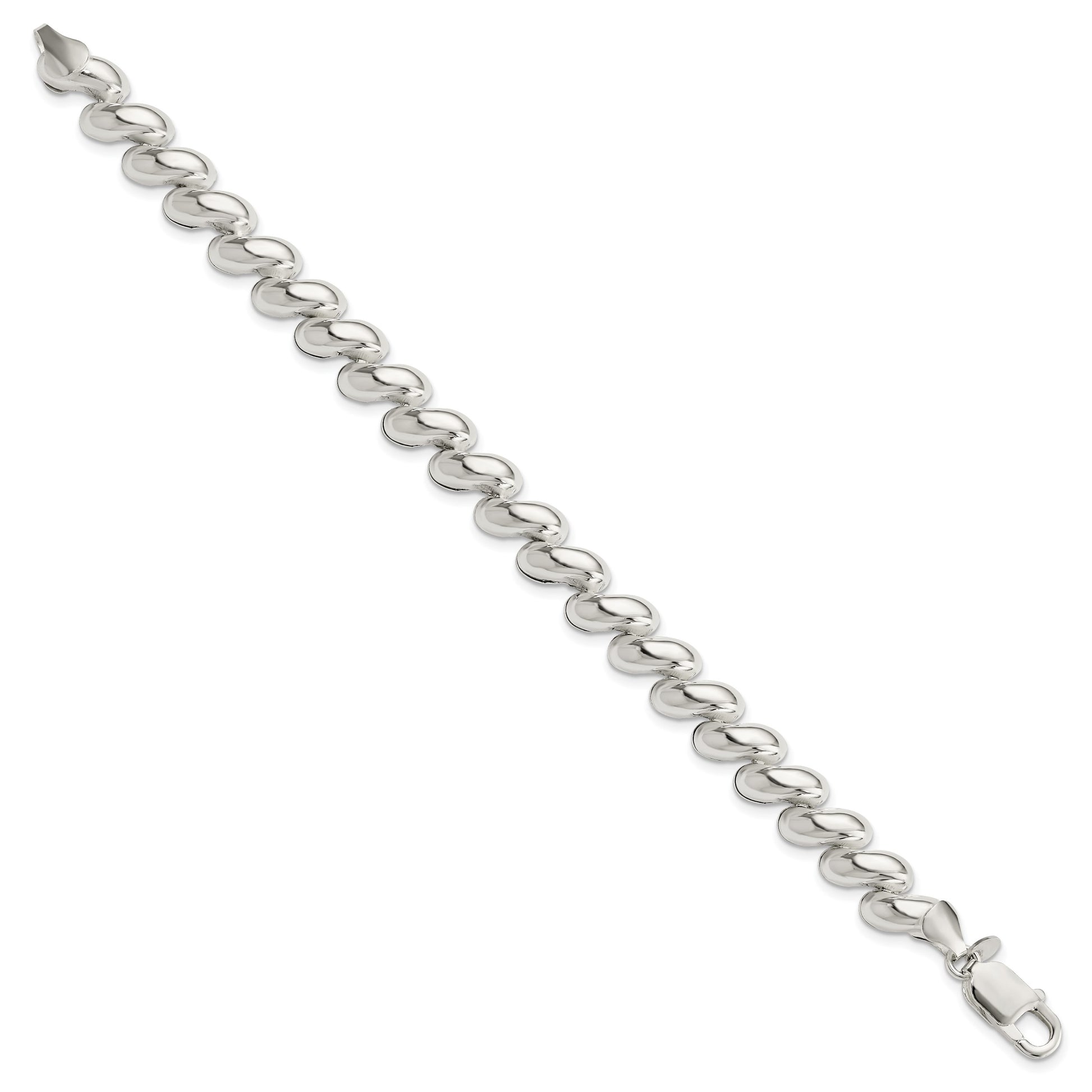 Sterling Silver Fancy Polished San Marco Bracelet