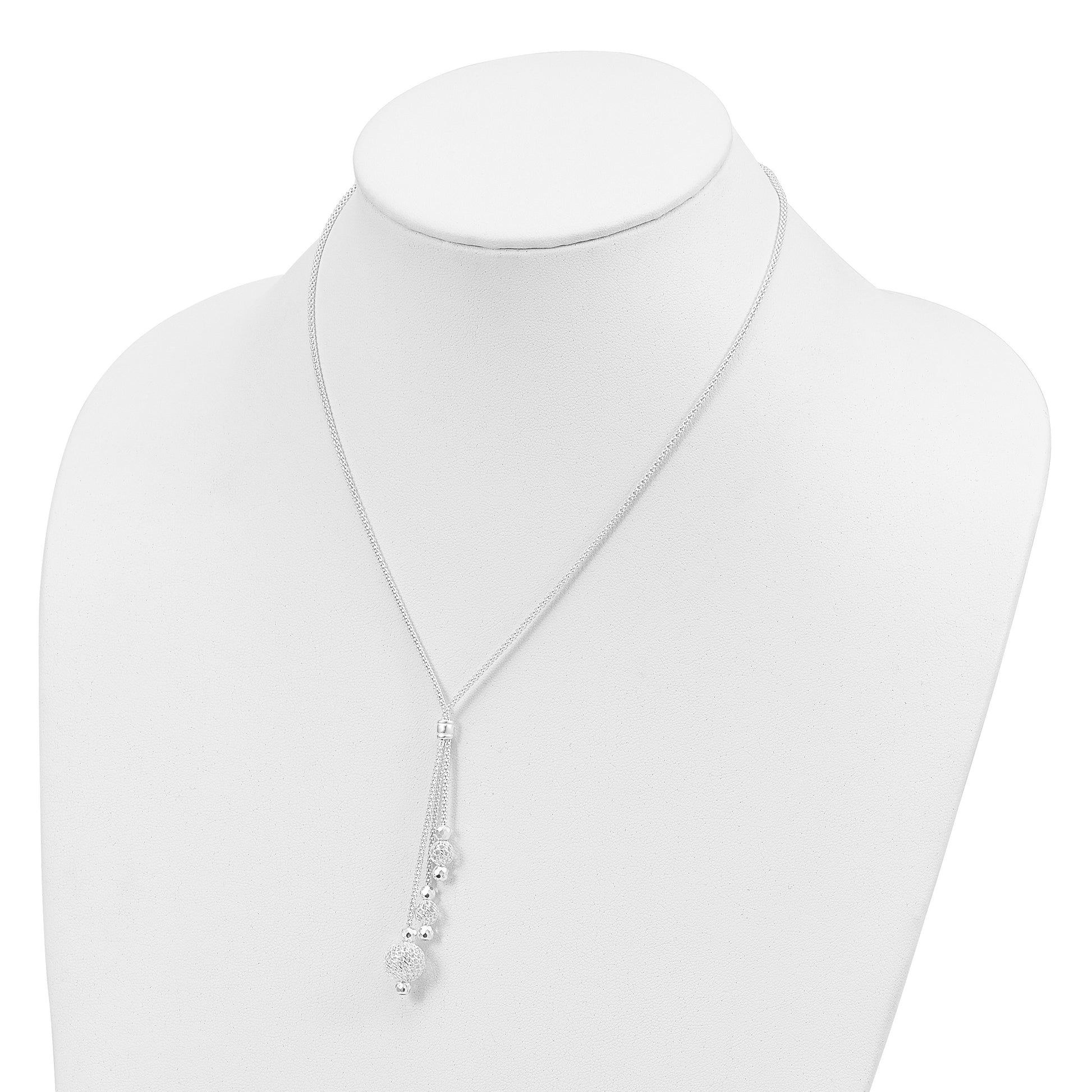 Sterling Silver Beaded Necklace