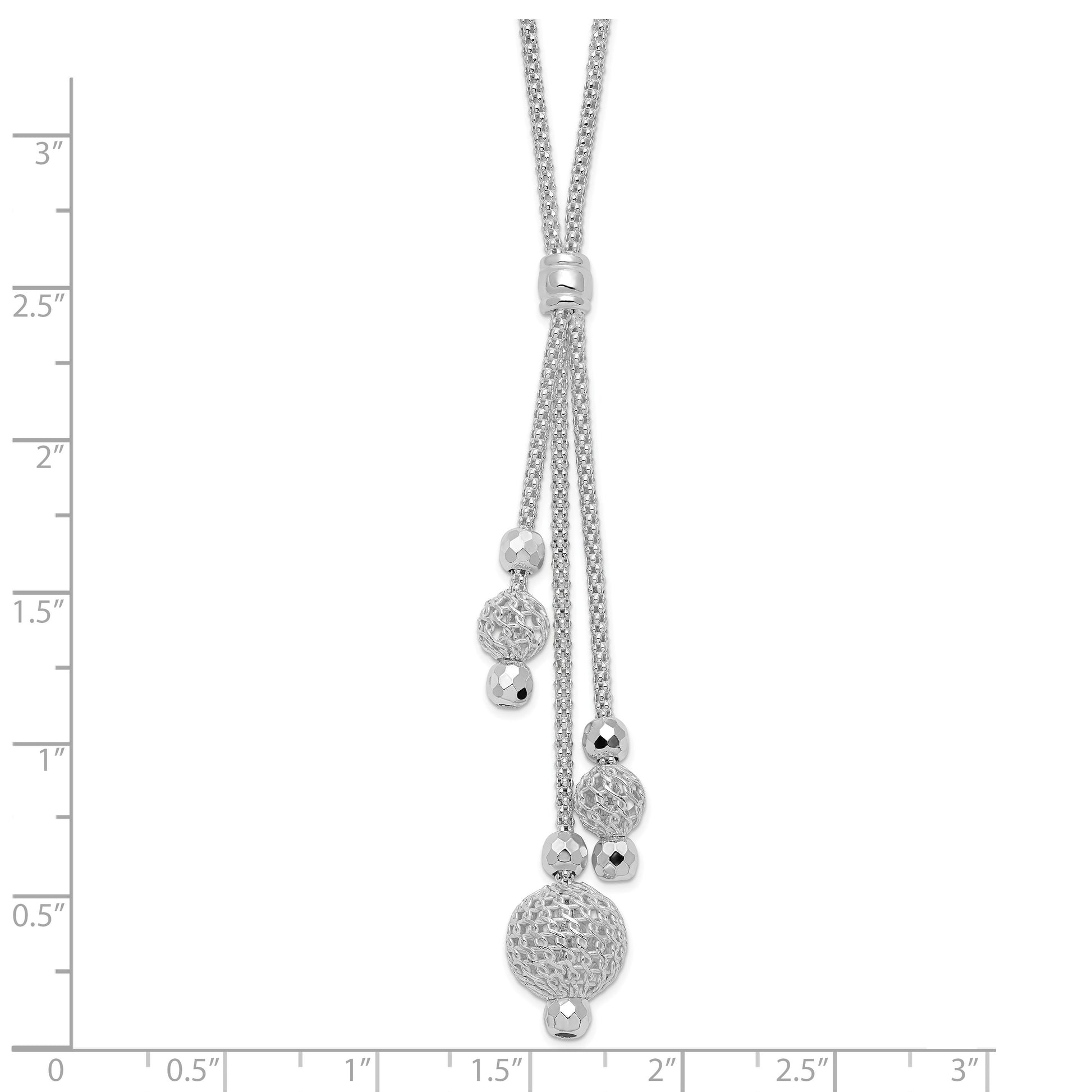 Sterling Silver Beaded Necklace