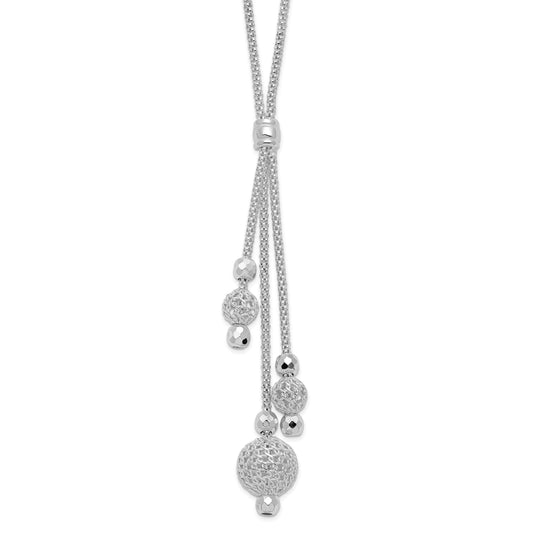 Sterling Silver Beaded Necklace