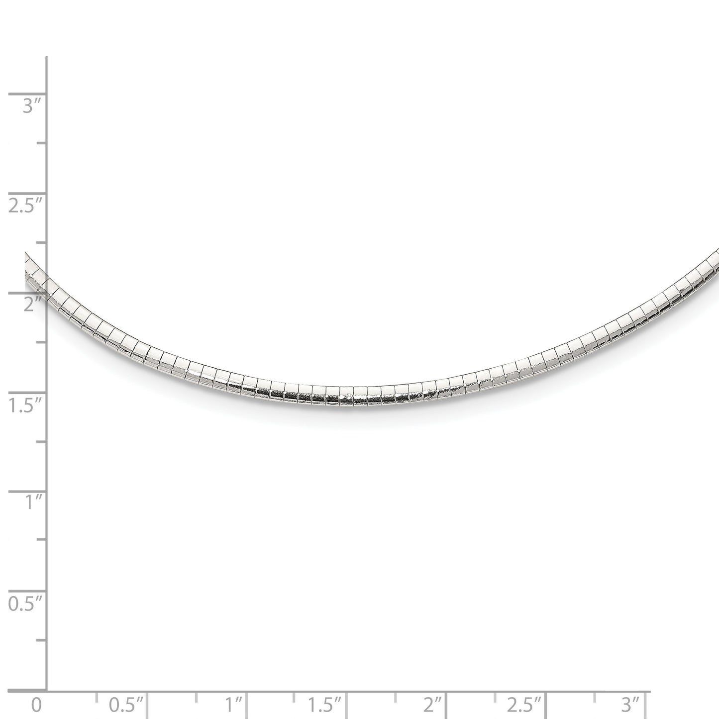 Sterling Silver 3mm Cubetto Necklace