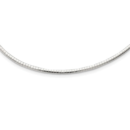 Sterling Silver 3mm Cubetto Necklace