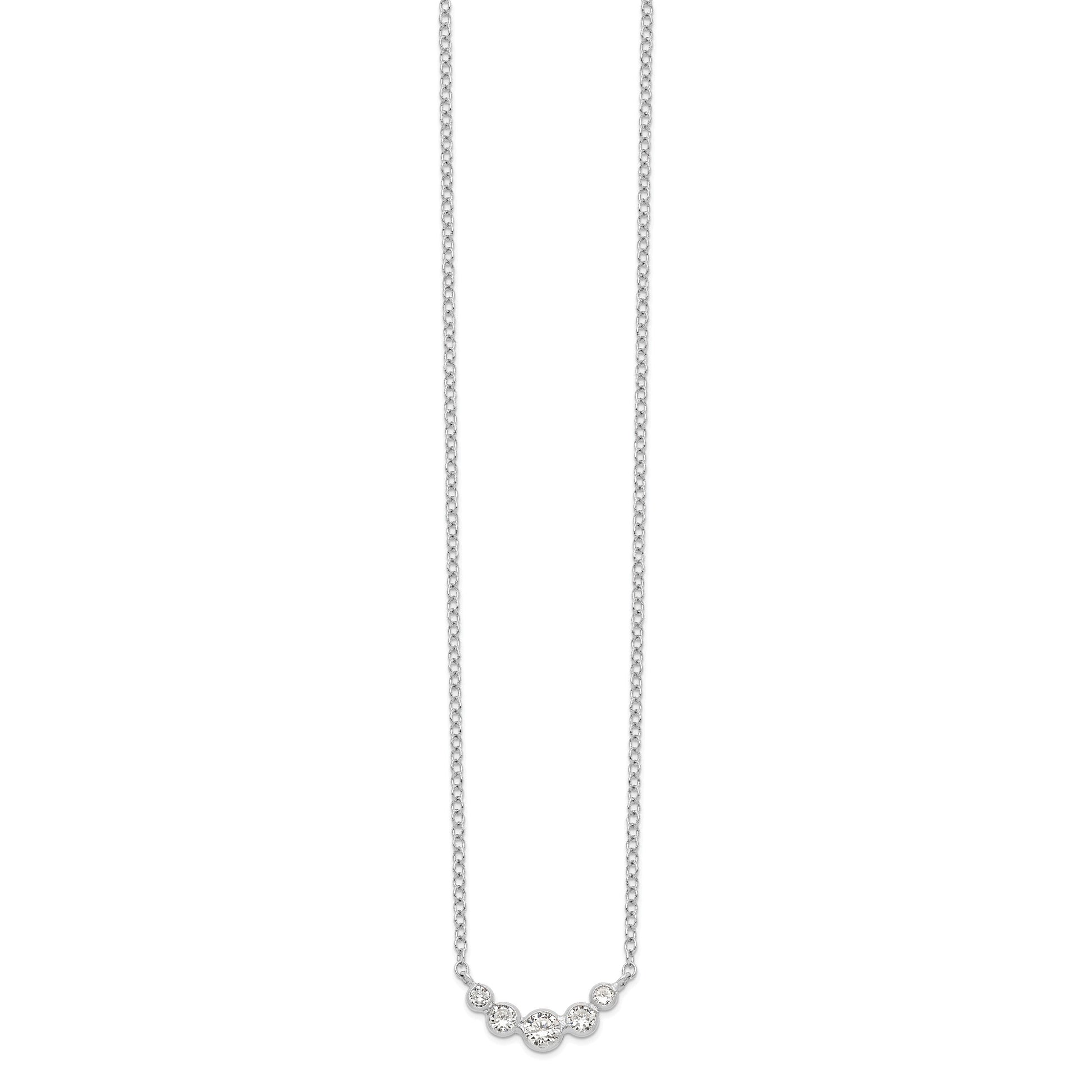 Sterling Silver CZ Necklace