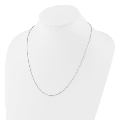 Sterling Silver Polished 1.85mm Rolo Adjustable Necklace
