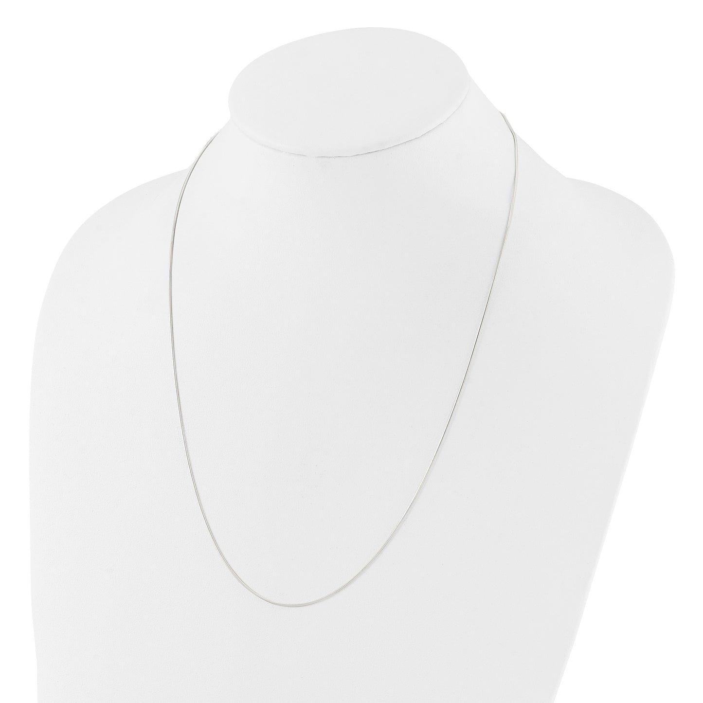 Sterling Silver Polished .95mm Snake Adjustable Necklace