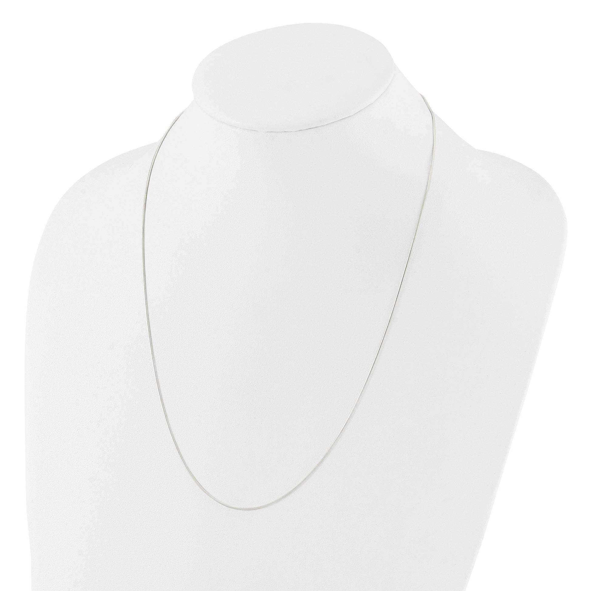 Sterling Silver Polished .95mm Snake Adjustable Necklace