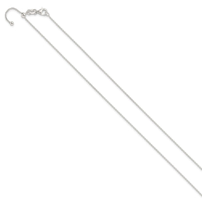 Sterling Silver Polished 1.15mm Cable Adjustable Necklace