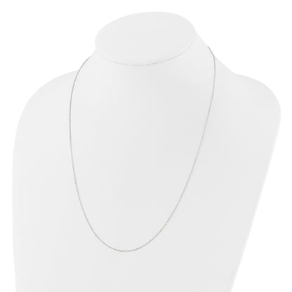 Sterling Silver Polished 1.15mm Cable Adjustable Necklace