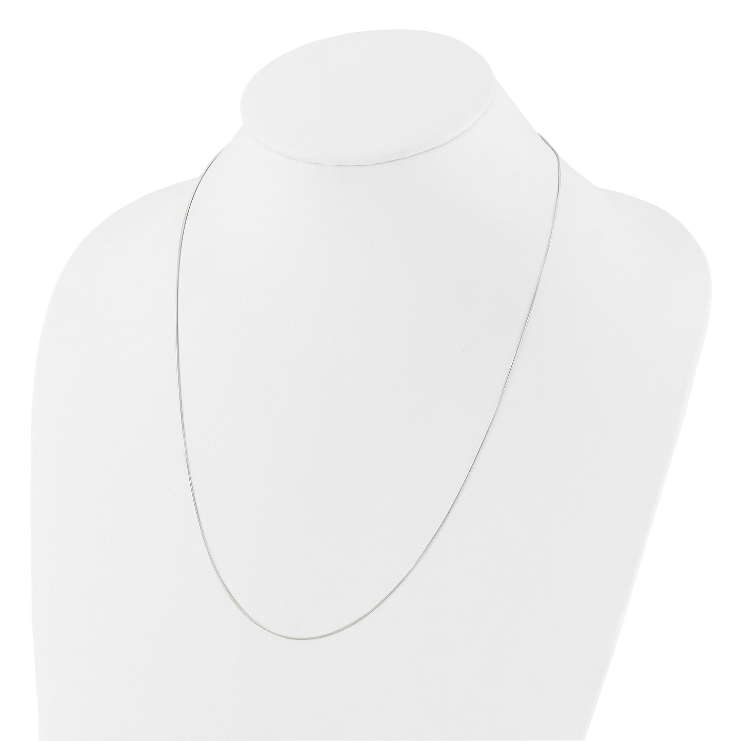 Sterling Silver Polished .75mm Snake Adjustable Necklace