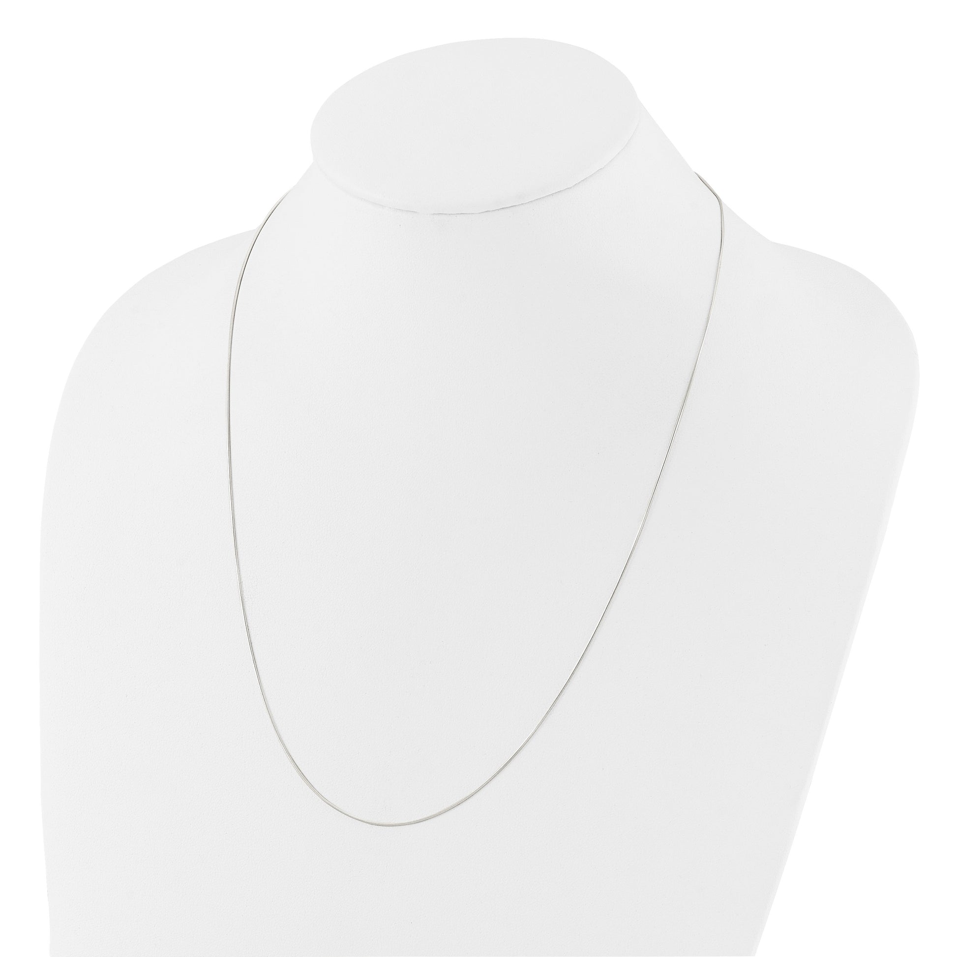 Sterling Silver Polished .75mm Snake Adjustable Necklace