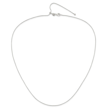 Sterling Silver Polished .75mm Snake Adjustable Necklace