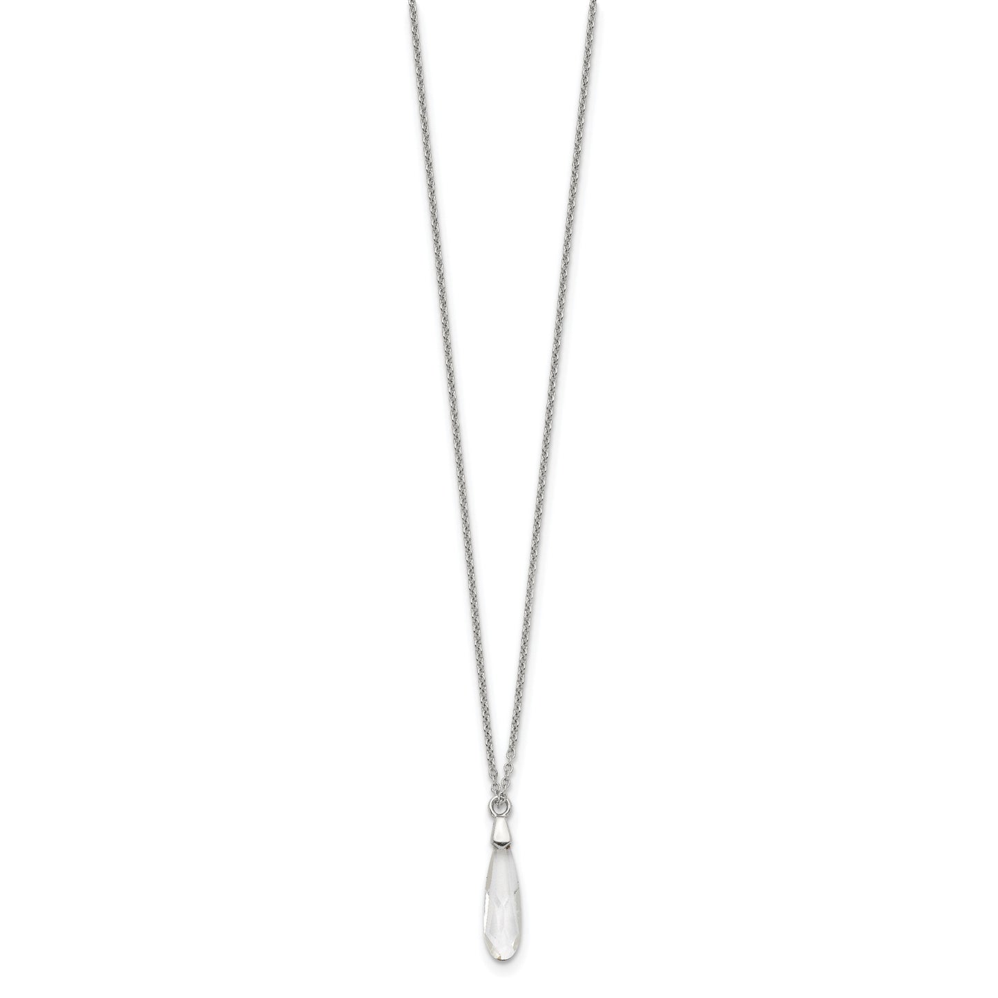 Sterling Silver Crystal Necklace
