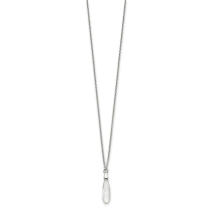 Sterling Silver Crystal Necklace
