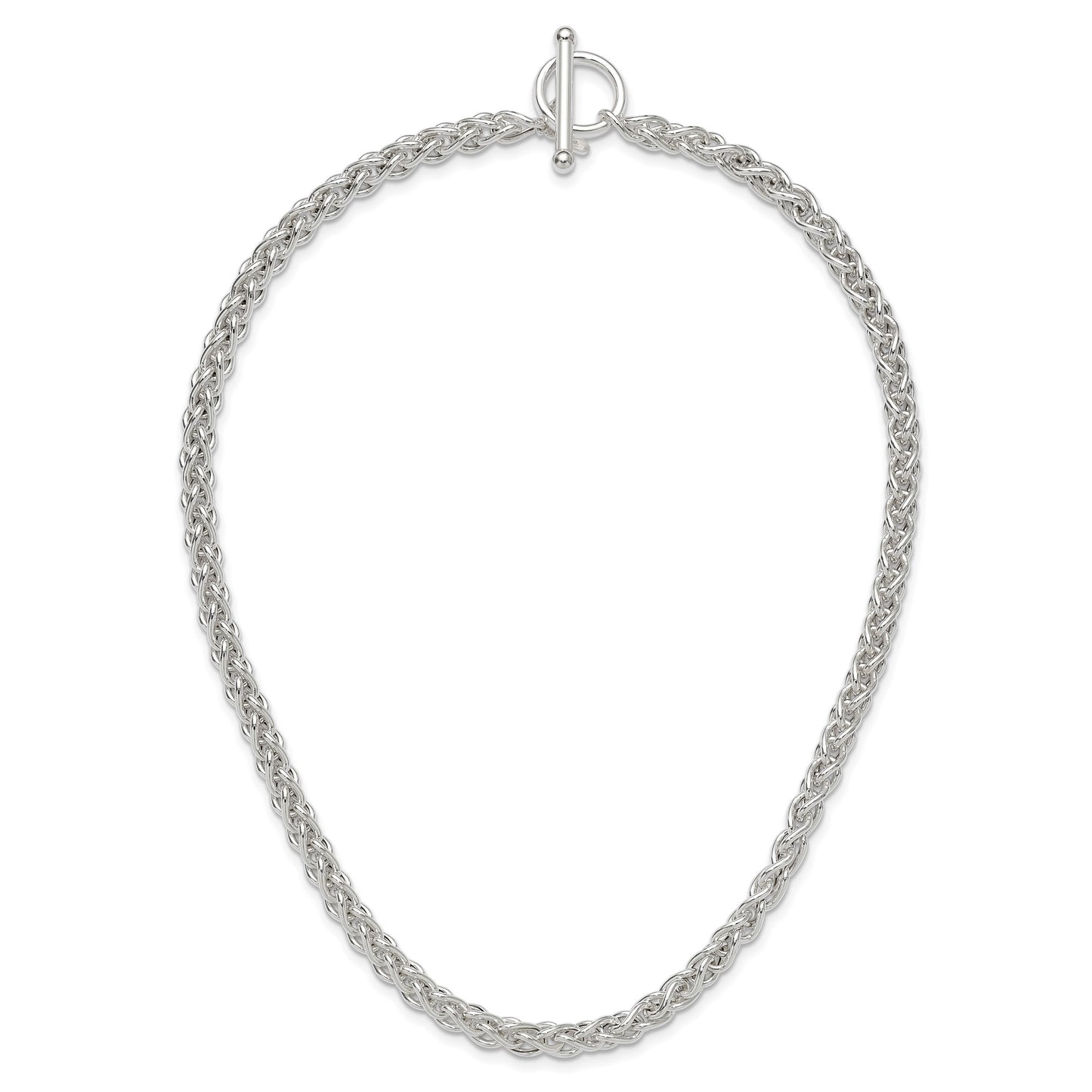 Sterling Silver Polished Spiga Necklace
