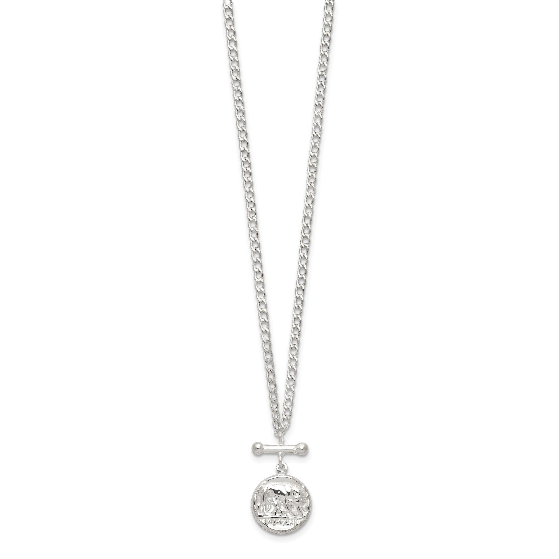 Sterling Silver Replica Roman Coin Necklace