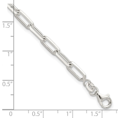 Sterling Silver Polished Paperclip 7.25in Bracelet