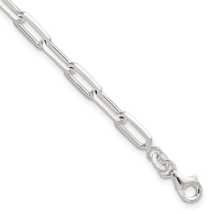 Sterling Silver Polished Paperclip 7.25in Bracelet