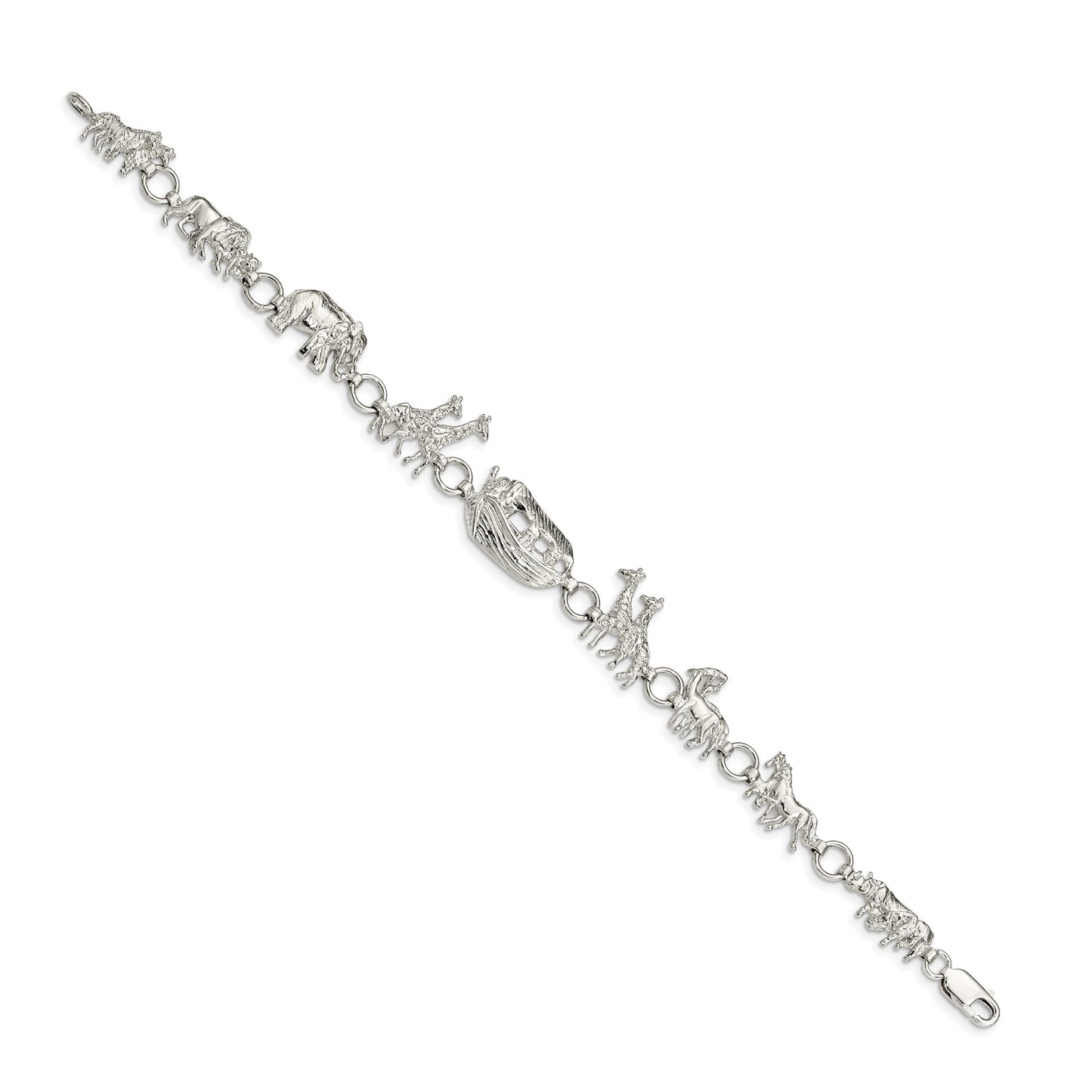 Sterling Silver Noah's Ark Bracelet