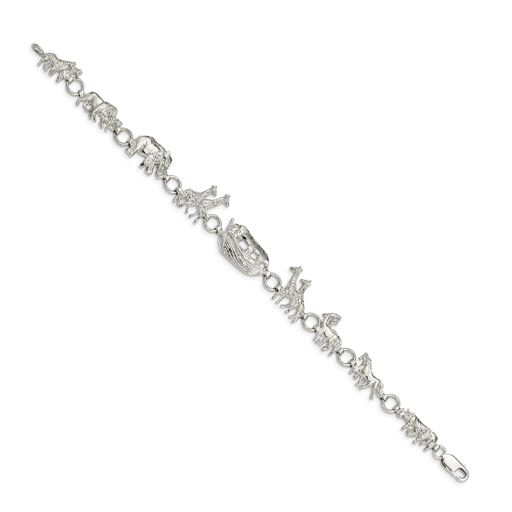 Sterling Silver Noah's Ark Bracelet