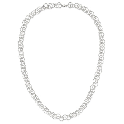 Sterling Silver Fancy Link Necklace