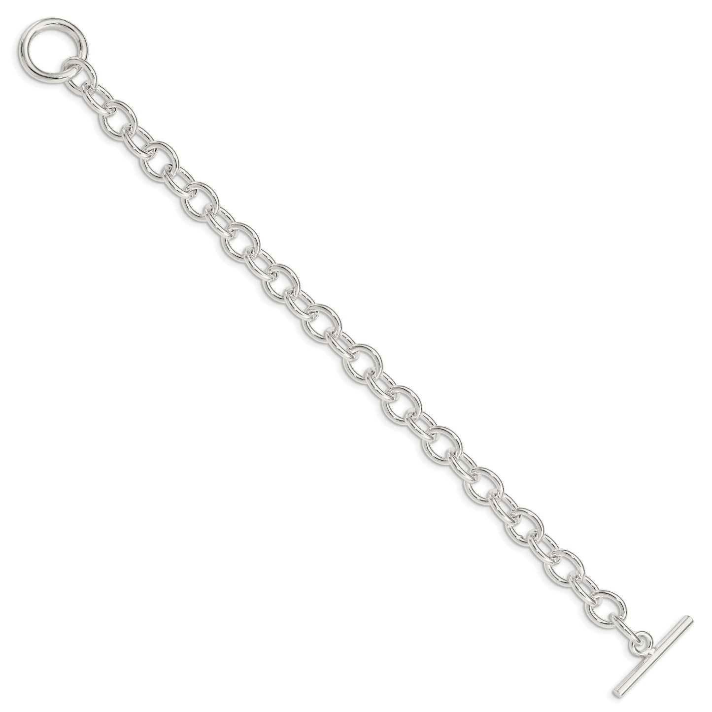 Sterling Silver 7.5inch Fancy Link Bracelet