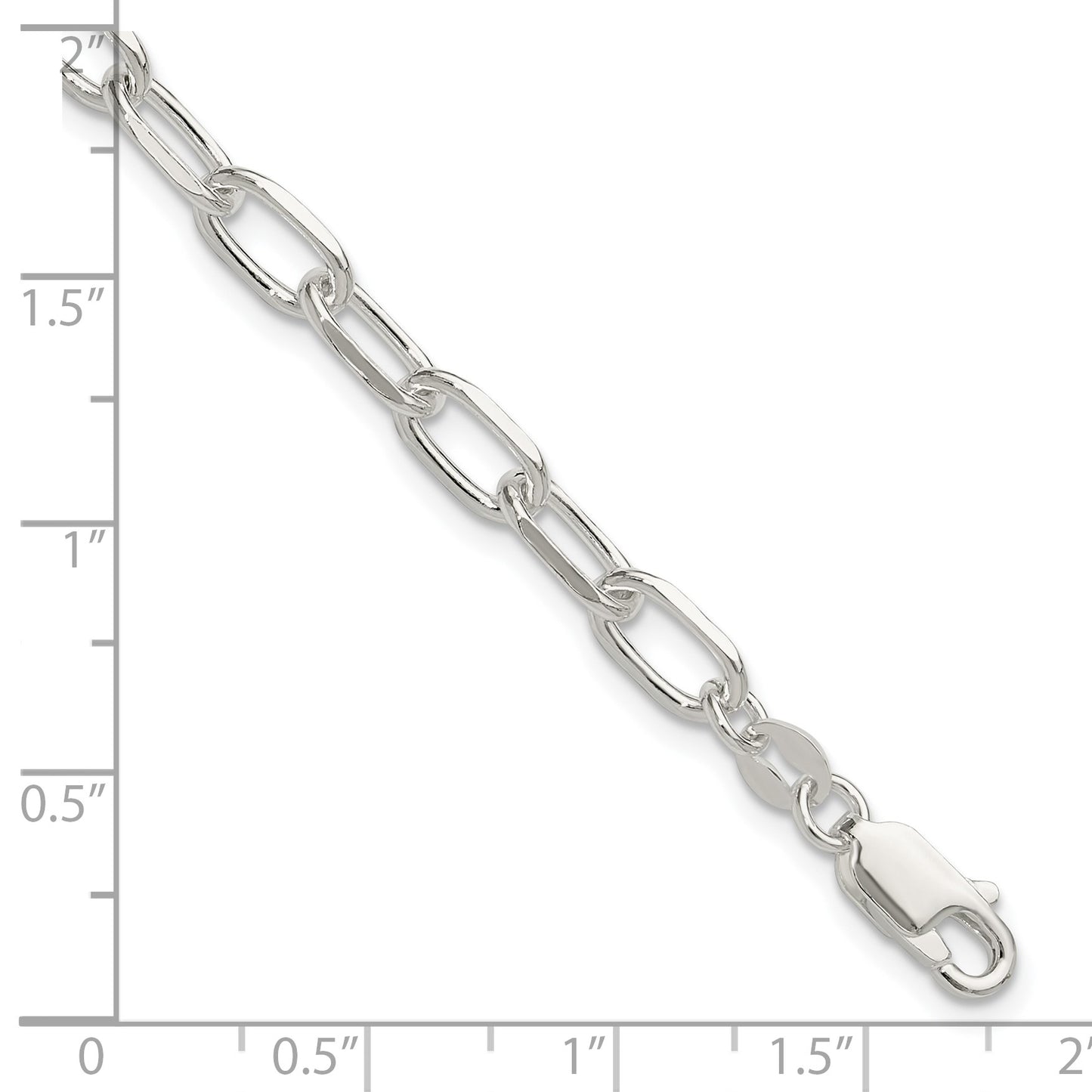 Sterling Silver 8.25inch Fancy Link Bracelet