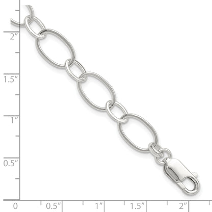 Sterling Silver 7.5inch Fancy Link Bracelet