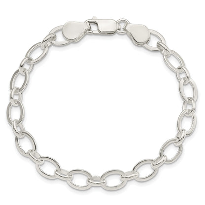 Sterling Silver 7 inch Fancy Link Bracelet