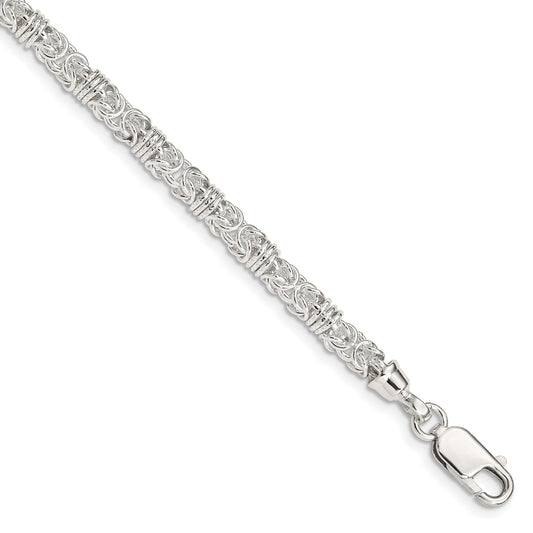 Sterling Silver 7.5inch Polished Fancy Link Bracelet