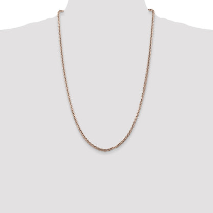 Sterling Silver Antiqued 3.25mm Solid Square Spiga Chain