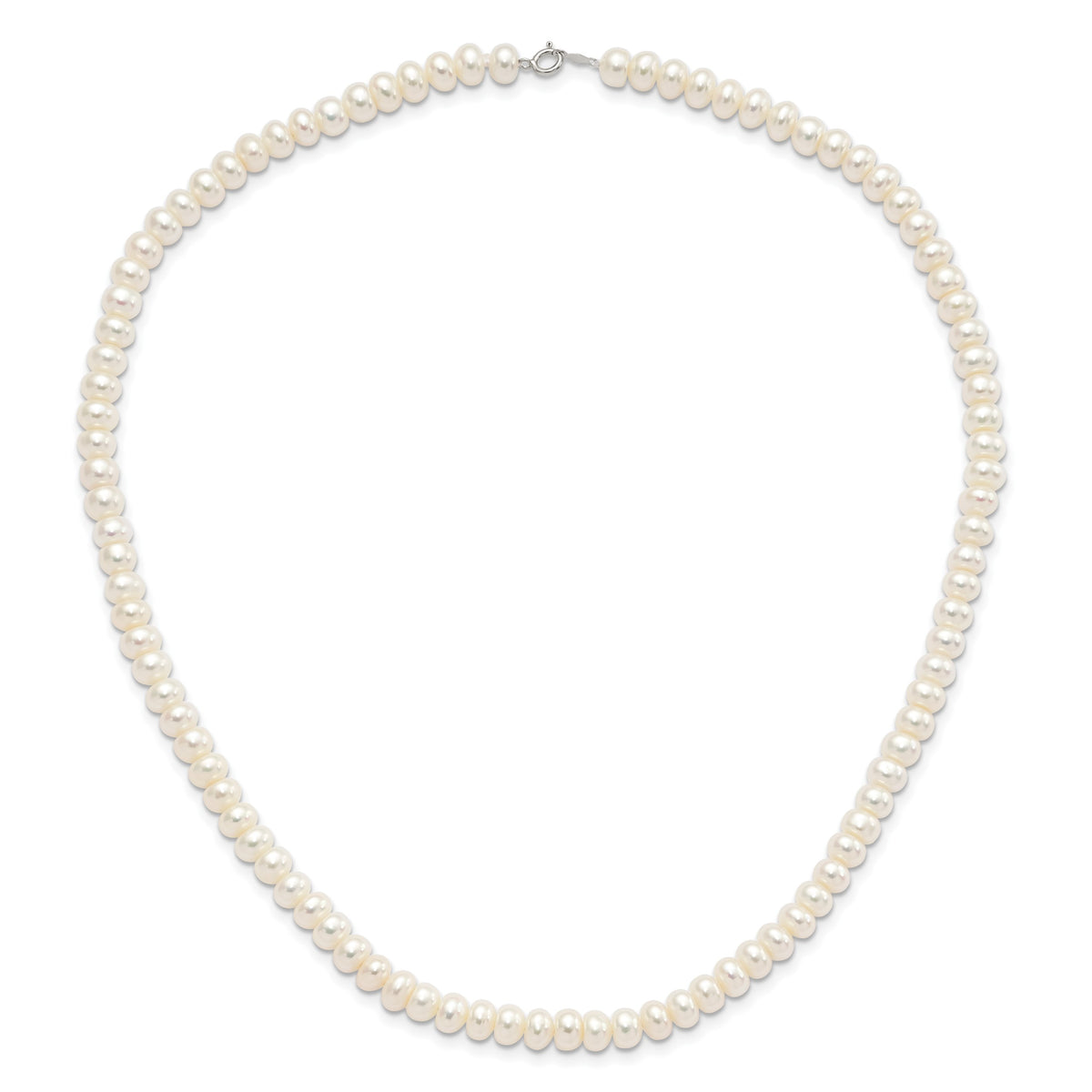 Sterling Silver Rhod-pltd White 6-7mm 3 piece FW Cultured Pearl Set