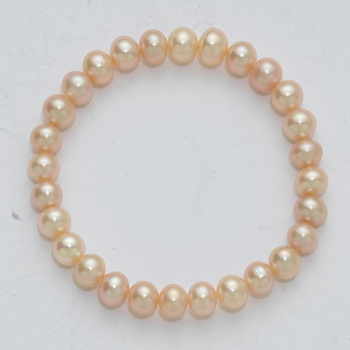 Madi K 5-6mm Pink Semi-Round Freshwater Cultured Pearl Xsmall Stretch Bracelet