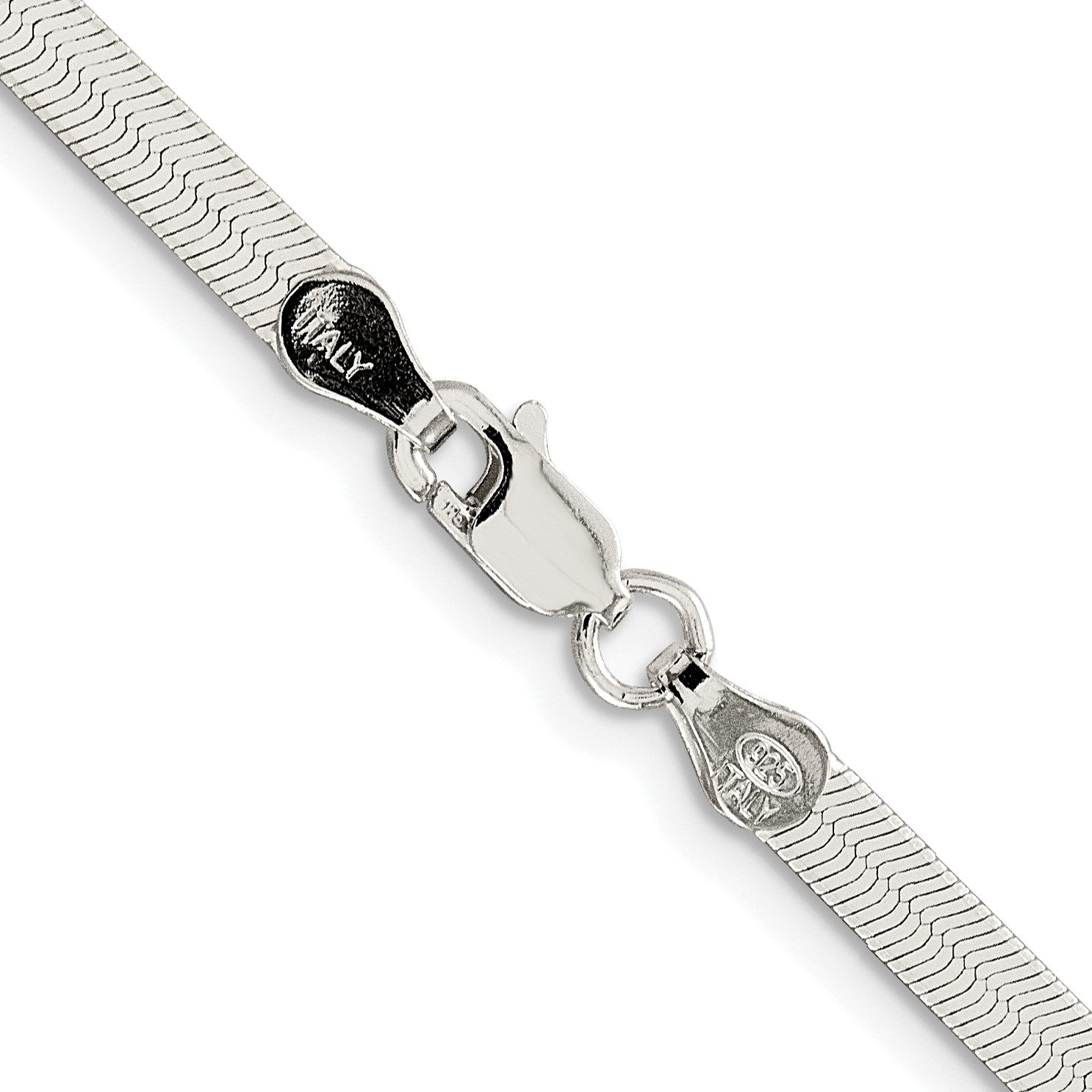Sterling Silver Rhodium-plated 3.5mm Magic Herringbone Chain