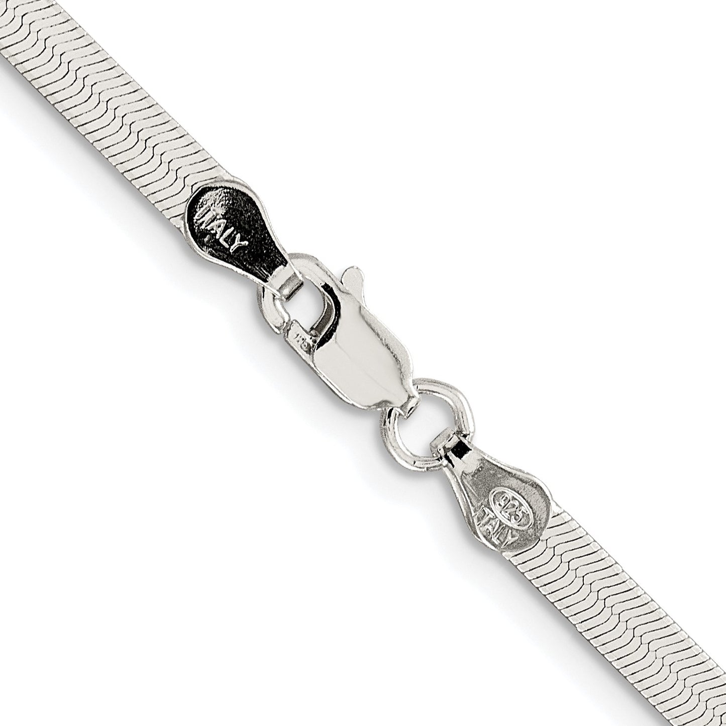 Sterling Silver Rhodium-plated 3.5mm Magic Herringbone Chain
