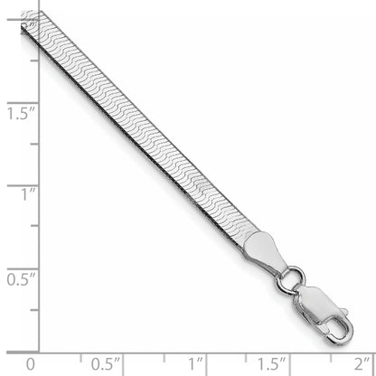 Sterling Silver Rhodium-plated 4.5mm Magic Herringbone Chain