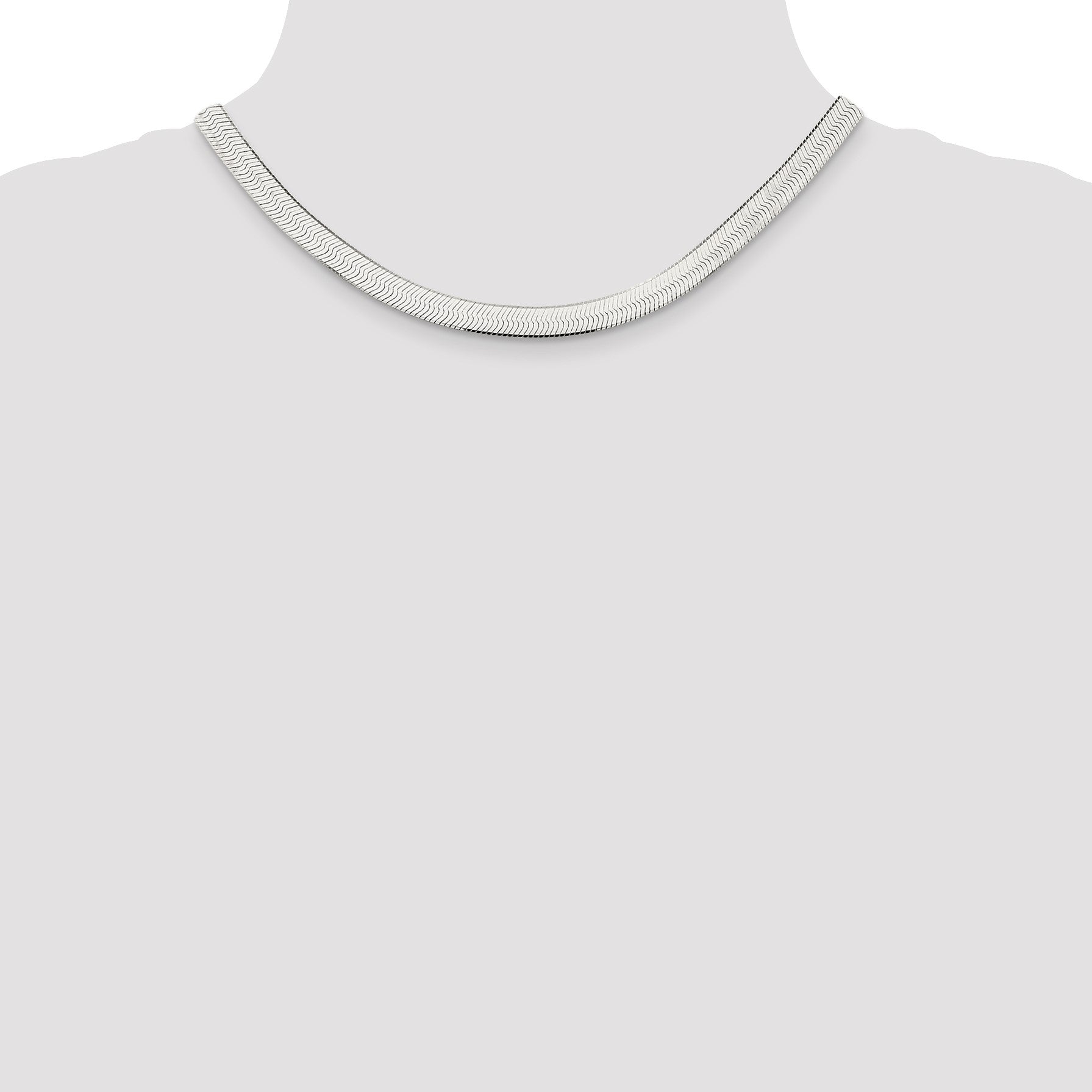 Sterling Silver 7.3mm Magic Herringbone Chain