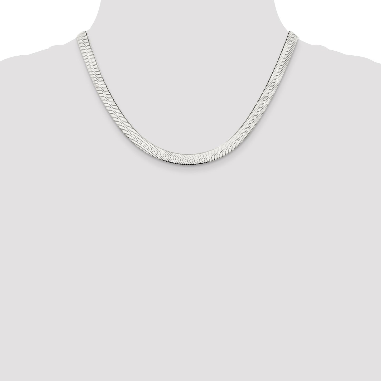 Sterling Silver 7.3mm Magic Herringbone Chain