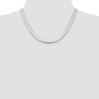 Sterling Silver 7.3mm Magic Herringbone Chain