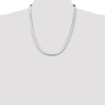 Sterling Silver 7.3mm Magic Herringbone Chain