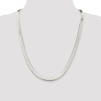 Sterling Silver 7.3mm Magic Herringbone Chain
