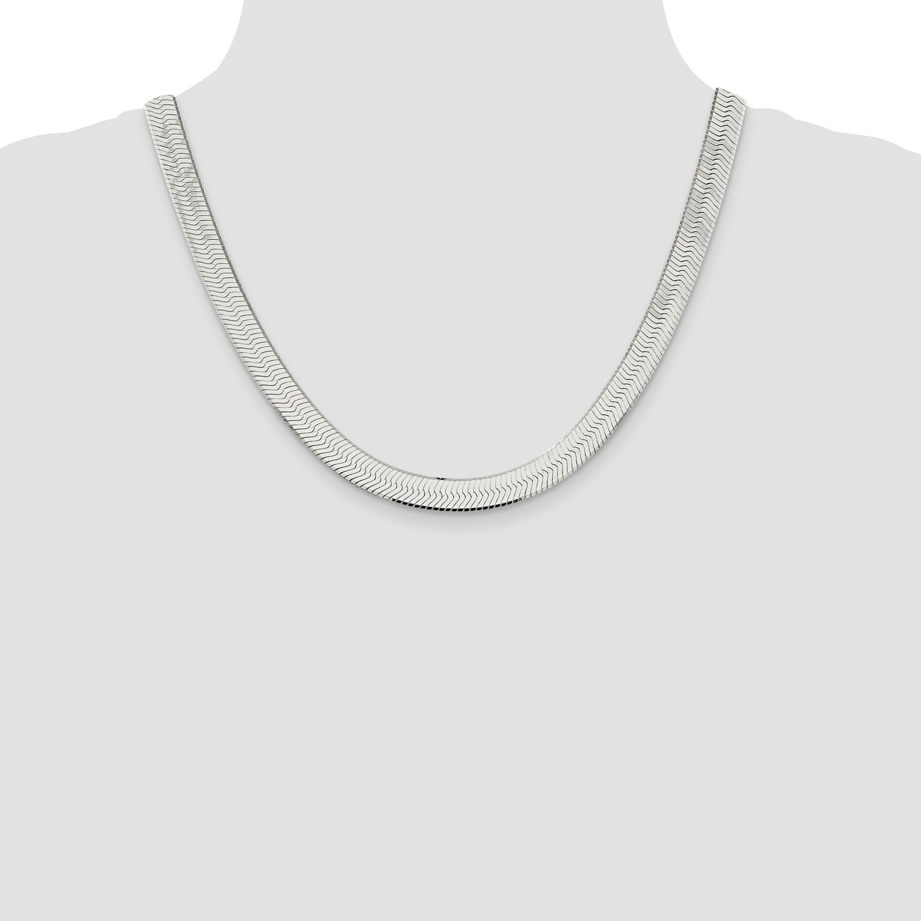 Sterling Silver 8.75mm Magic Herringbone Chain