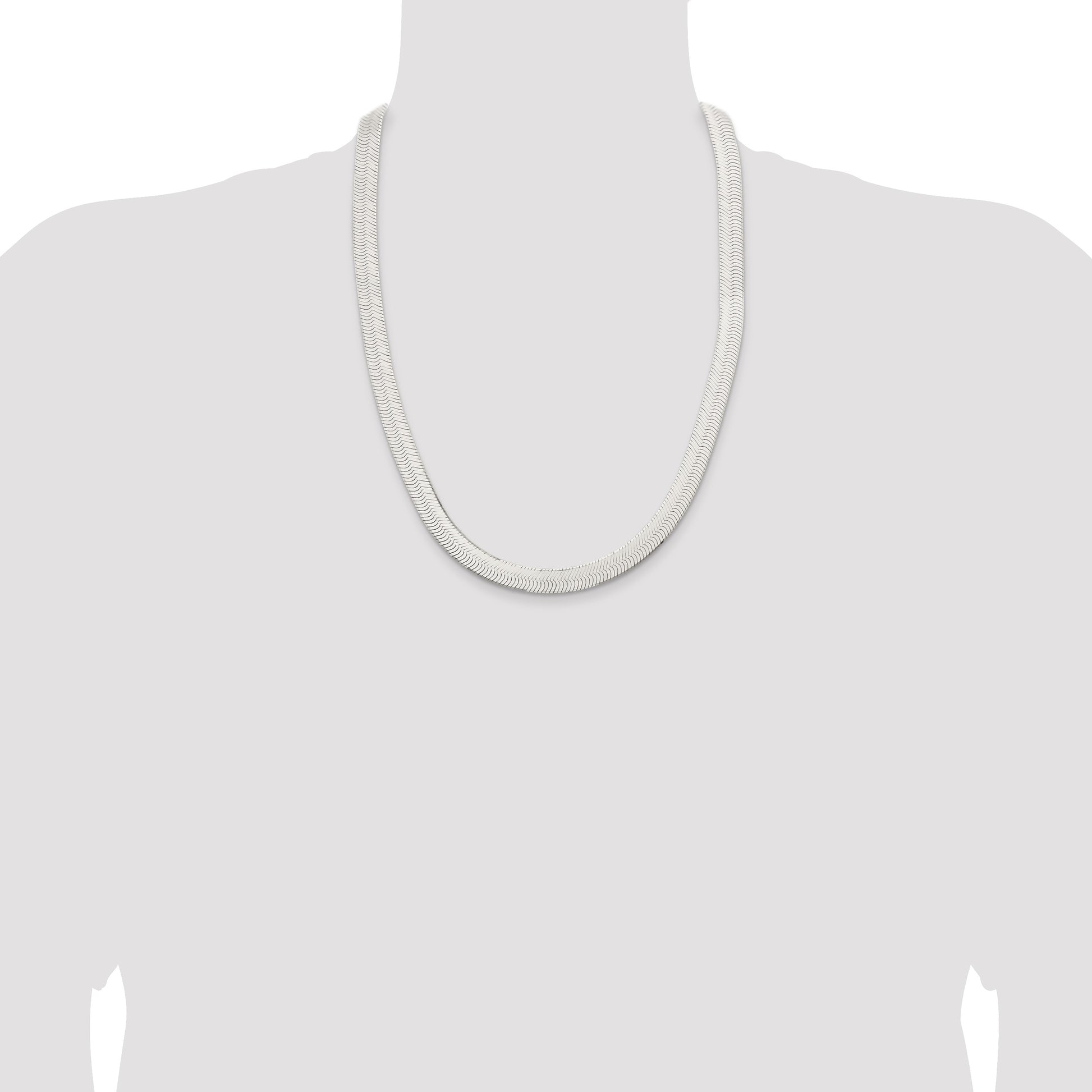Sterling Silver 10.5mm Magic Herringbone Chain