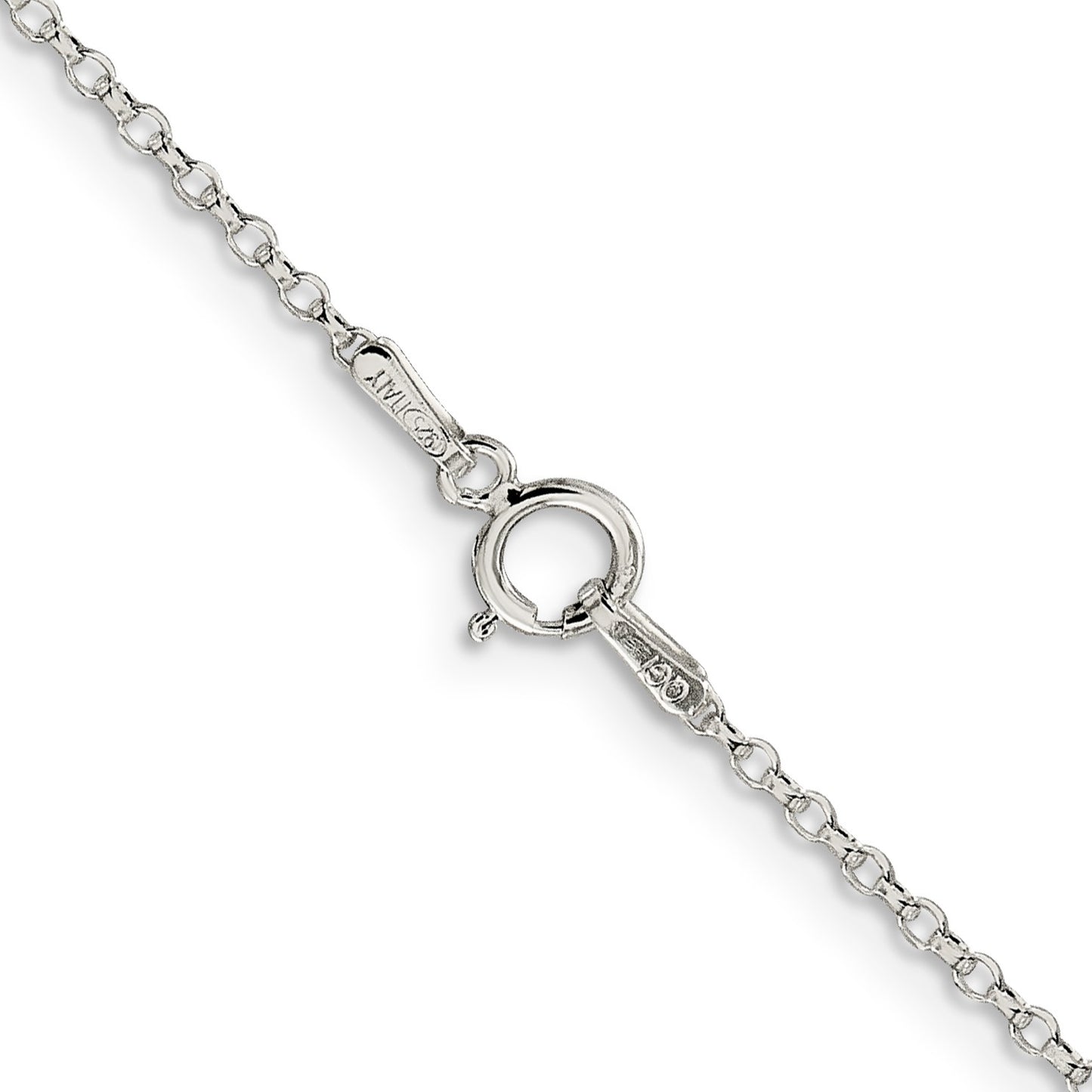 Sterling Silver 1.5mm Diamond-cut Rolo Cable Chain