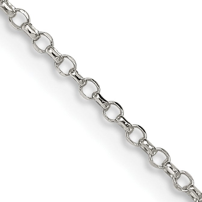 Sterling Silver 1.5mm Diamond-cut Rolo Cable Chain