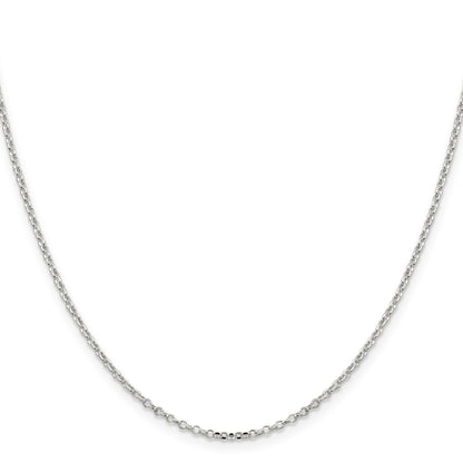 Sterling Silver 1.75mm Diamond-cut Rolo Cable Chain