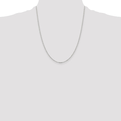 Sterling Silver 1.75mm Diamond-cut Rolo Cable Chain