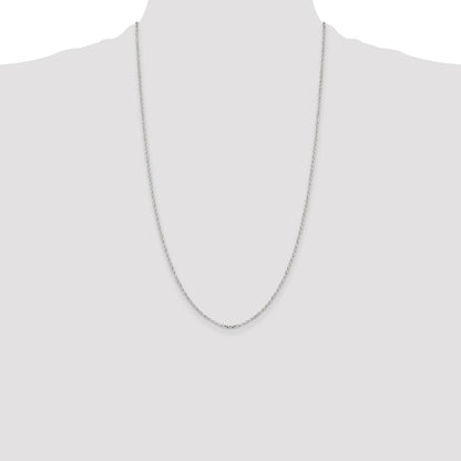 Sterling Silver 1.75mm Diamond-cut Rolo Cable Chain
