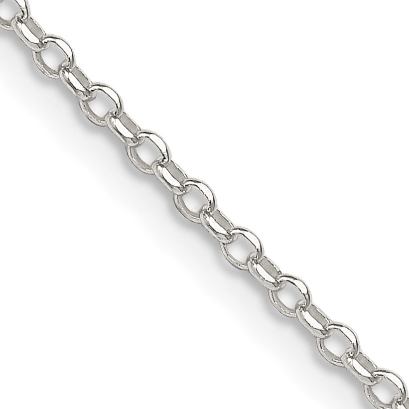 Sterling Silver 1.75mm Diamond-cut Rolo Cable Chain