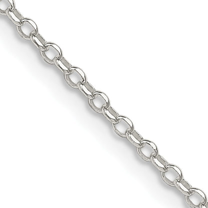Sterling Silver 1.75mm Diamond-cut Rolo Cable Chain